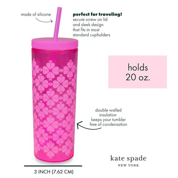 Kate Spade New York NEON 20 oz. Insulated Tumbler - Picture 2 of 2